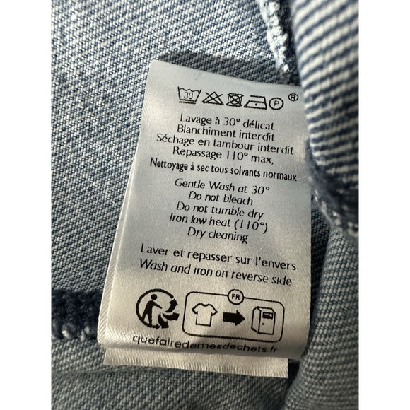 New Sezane Womens June Alexane Patchwork Skirt Size 40 US 8 Midi Straight Button - Picture 9 of 13